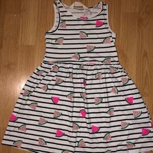 NWOT H&M striped watermelon fruit summer dress girls size 4-6